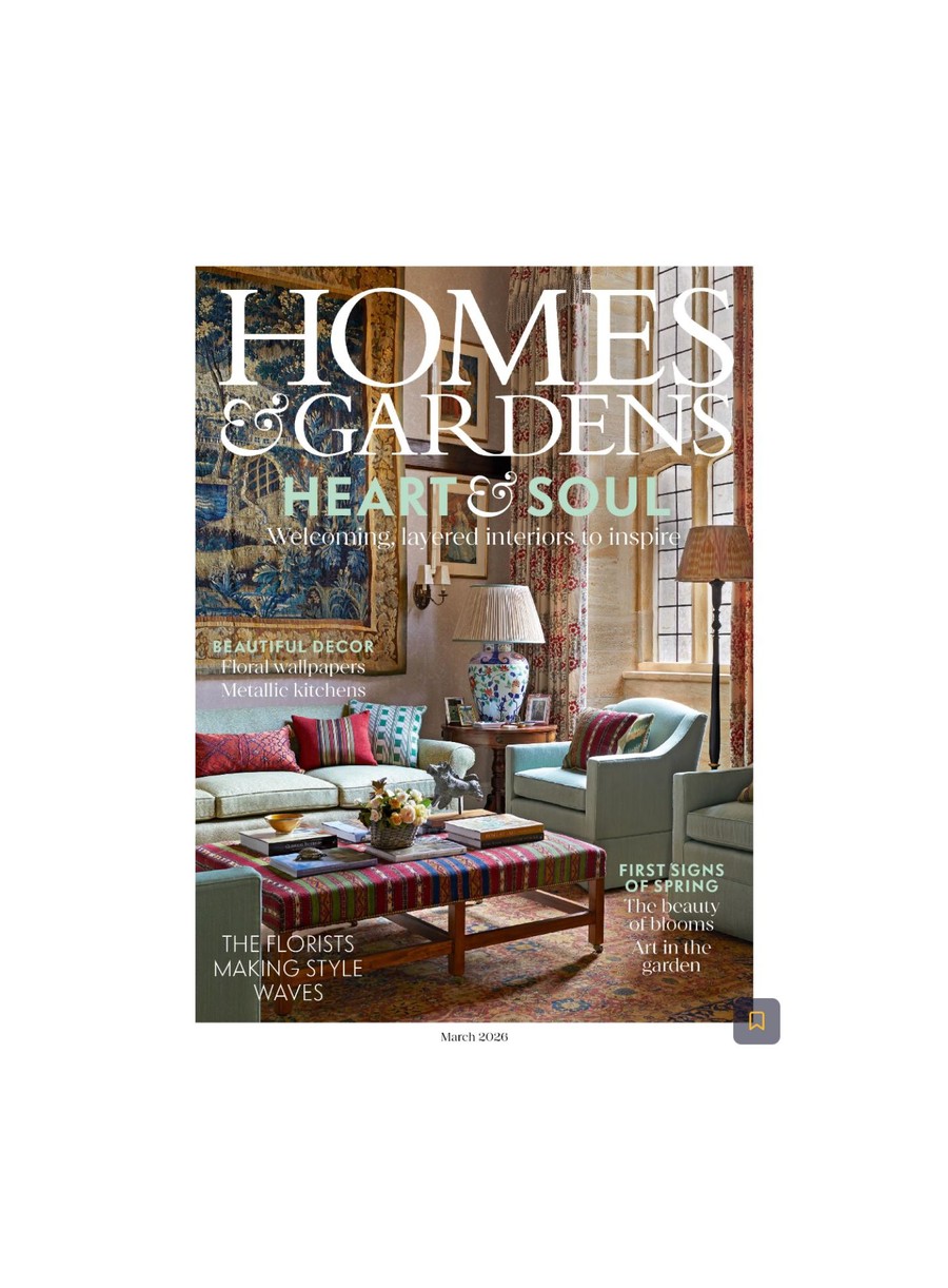 Homes And Gardens — couverture presse Toile Blanche