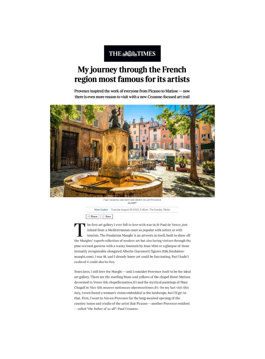 The Times — couverture presse Toile Blanche