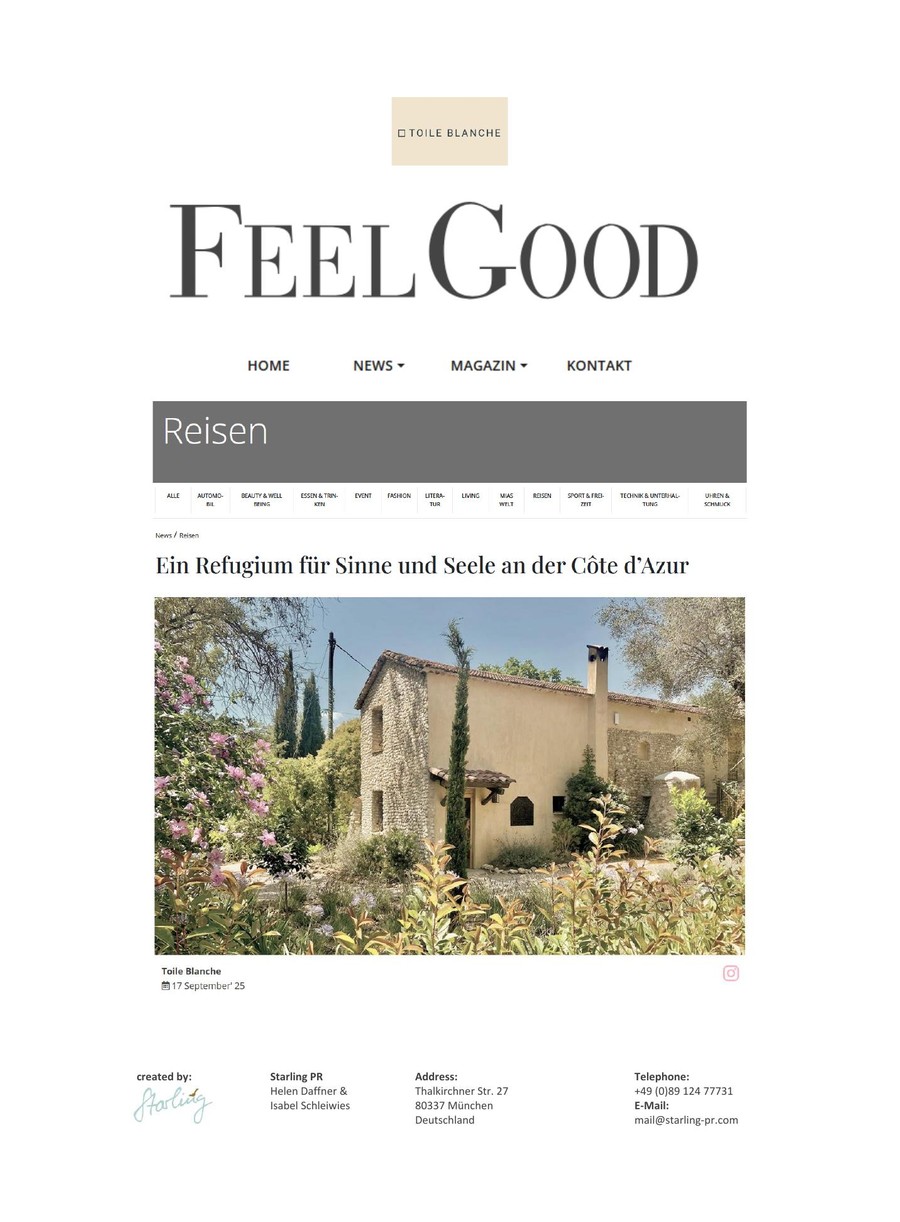 Feel Good Magazin — couverture presse Toile Blanche